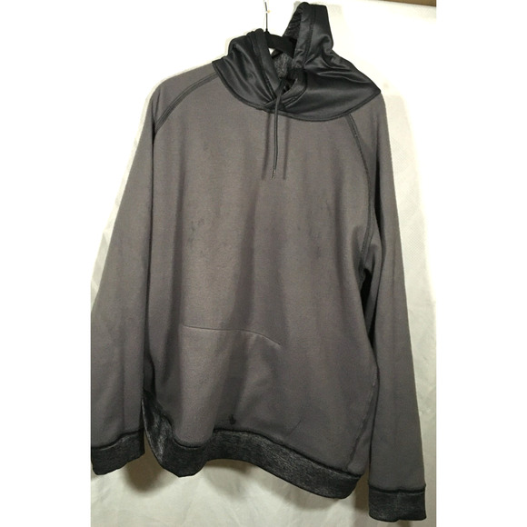 Colosseum Arkansas Razorbacks Hoodie 2XL Heathered Charcoal Pullover Sweatshirt - Picture 8 of 9
